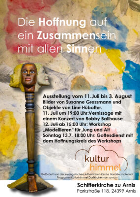 Plakat Ausstellung Hoffnung Arnis 2025